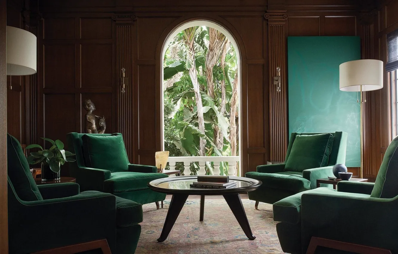 Photo wallpaper design, style, room, interior, chair, living room, upholstered furniture