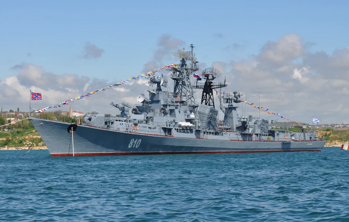 Photo wallpaper ship, parade, Sevastopol, guard, Sharp-witted"