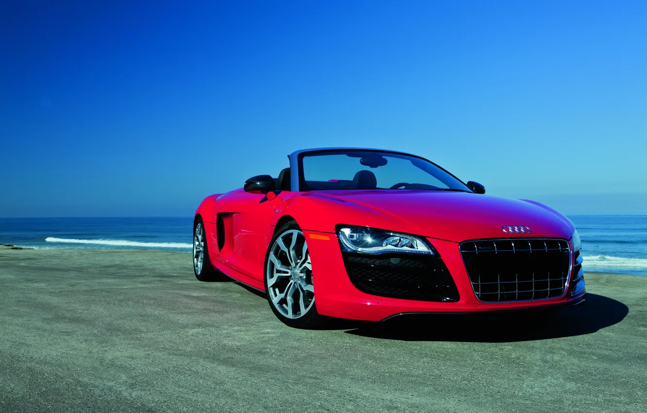 Photo wallpaper Audi, Audi R8, cars, auto, Spyder, Wallpaper HD, сars walls, audi wallpapers