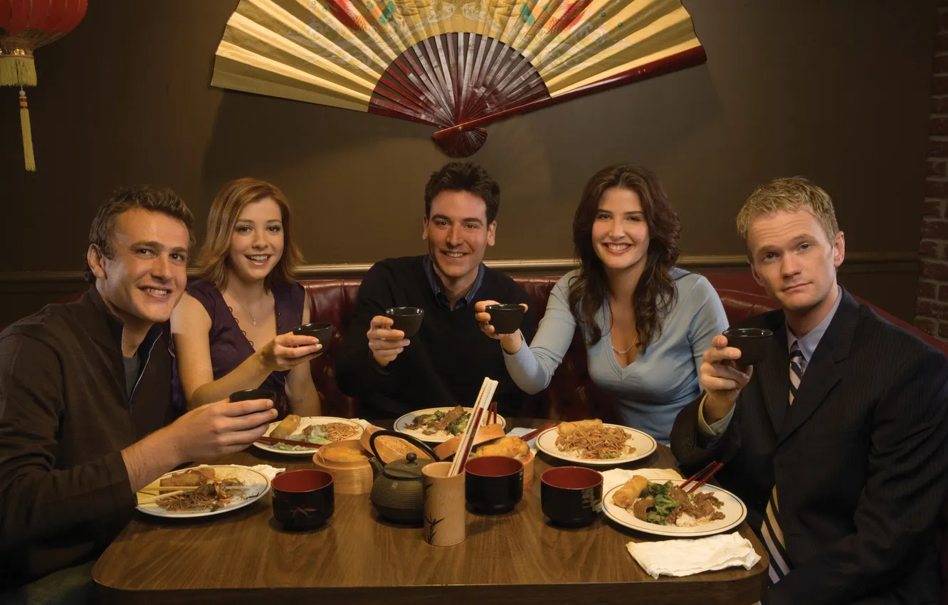 Photo wallpaper How I Met Your Mother, how I met your mother, Marshall Eriksen, Robin Scherbatsky, Ted …