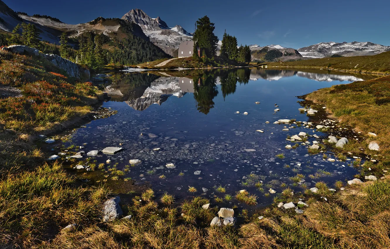 Photo wallpaper the sky, lake, SecretLair
