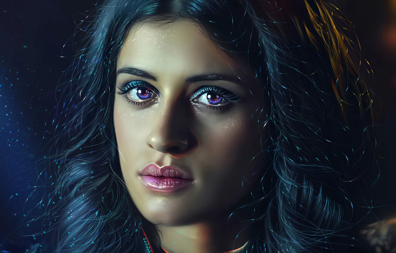 Photo wallpaper look, girl, background, figure, portrait, the series, The Witcher, The Witcher