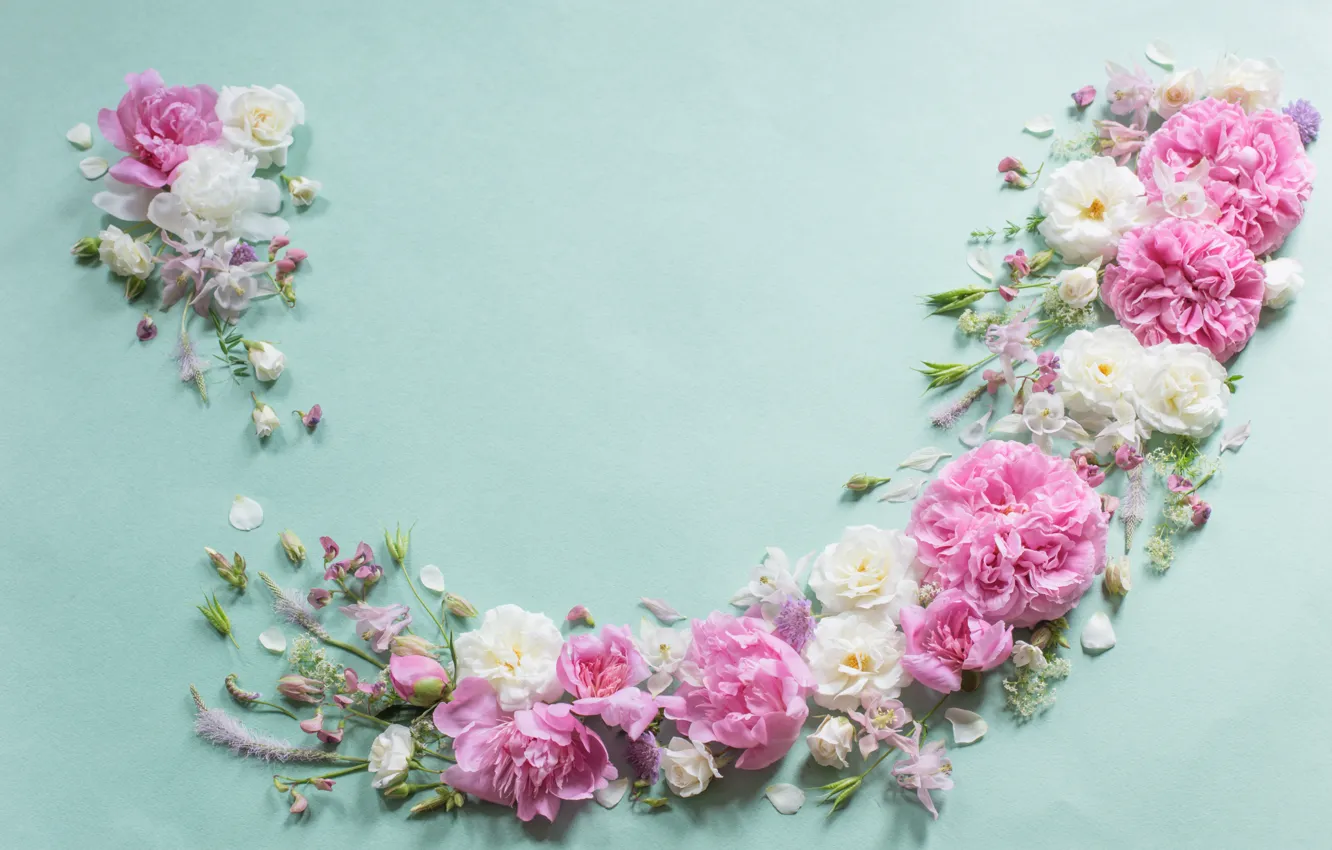 Photo wallpaper flowers, background, composition, Maya Kruchenkova