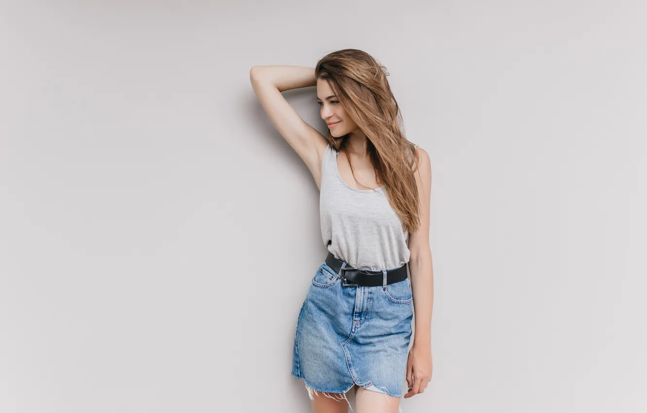 Photo wallpaper girl, long hair, lifestyle, Happy, joy, Glamour, indoor, hairstyle