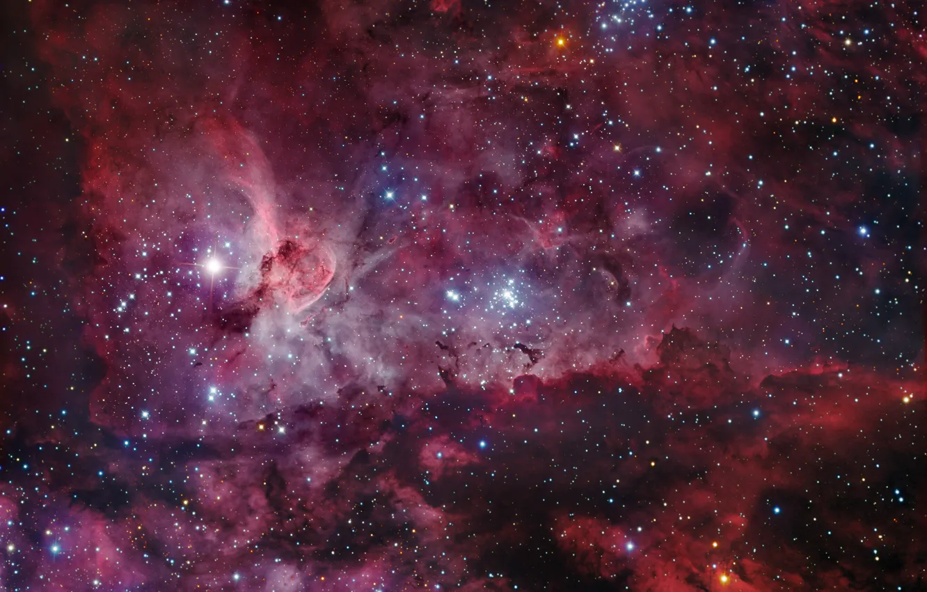 Photo wallpaper stars, nebula, The universe, NGC 3372, Kiel