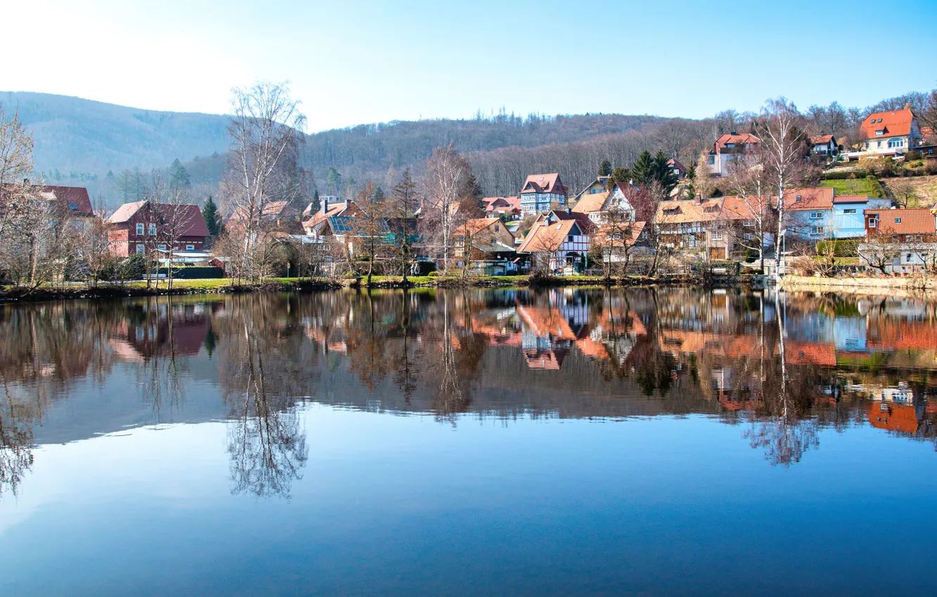 Photo wallpaper building, Germany, Ilsenburg