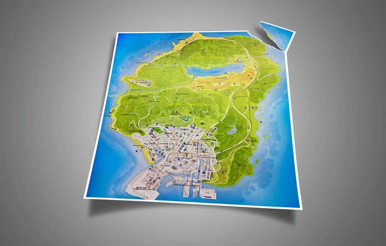 Wallpaper gamer, maps, GTA5 images for desktop, section игры - download