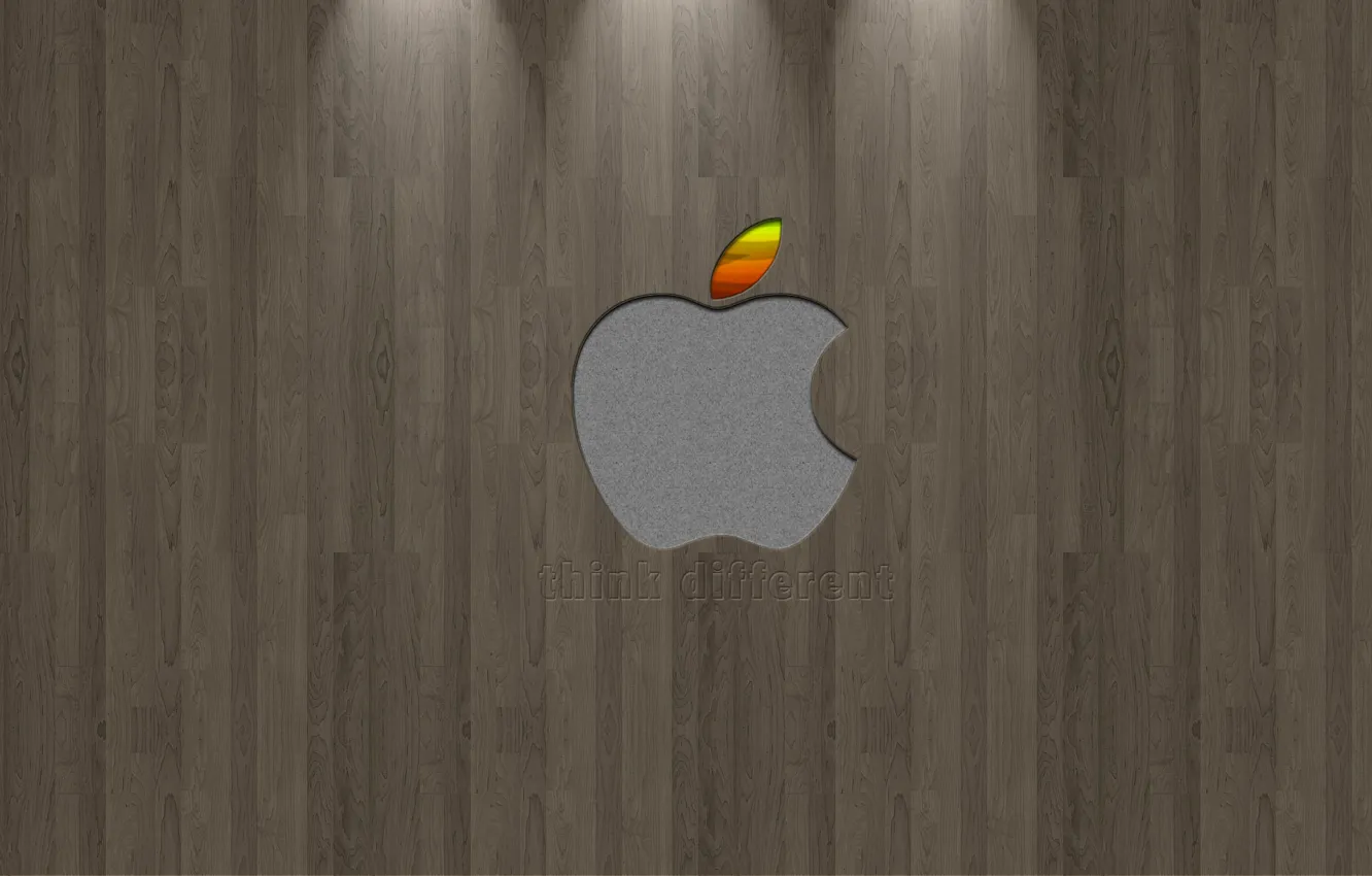 Photo wallpaper apple, logo, pattern