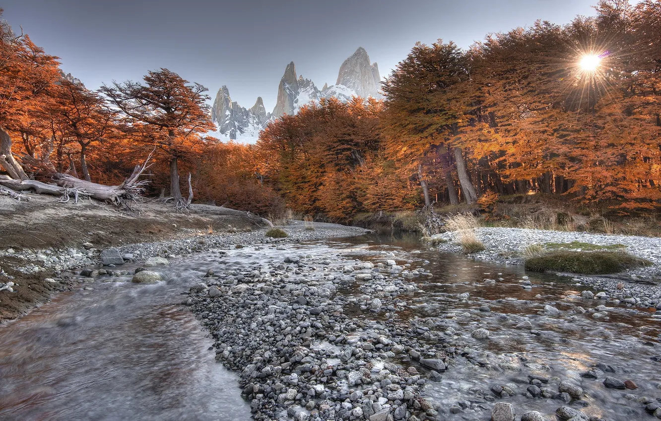 Photo wallpaper mountains, argentina, Patagonia Fall
