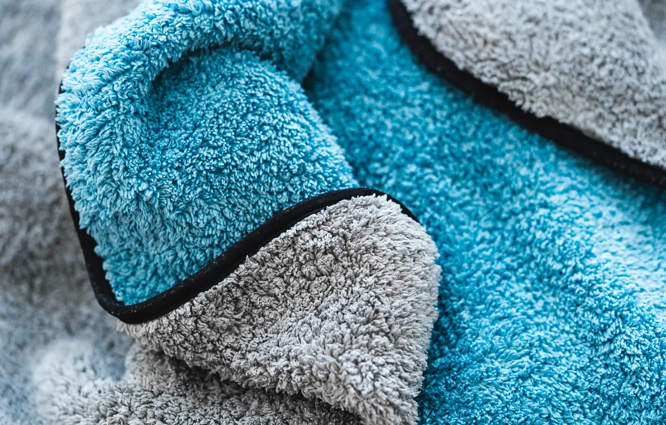 Photo wallpaper grey, blue, polar fleece