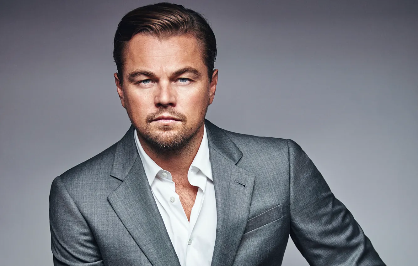 Photo wallpaper background, portrait, photographer, actor, shirt, jacket, photoshoot, Leonardo DiCaprio