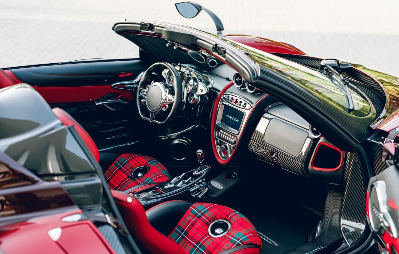 Photo wallpaper Pagani, To huayr, Car Interior, Pagani Huayra Roadster