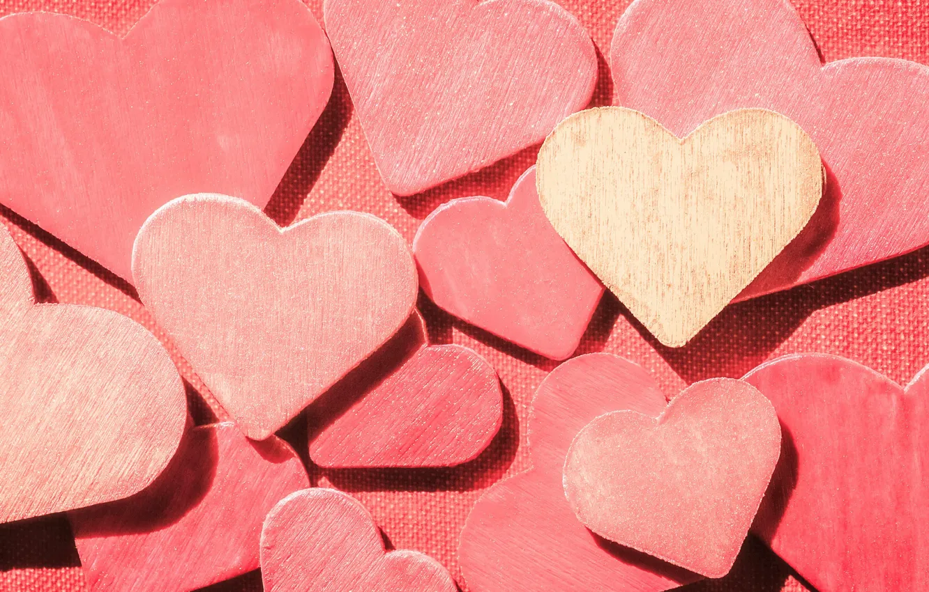 Photo wallpaper background, heart, color