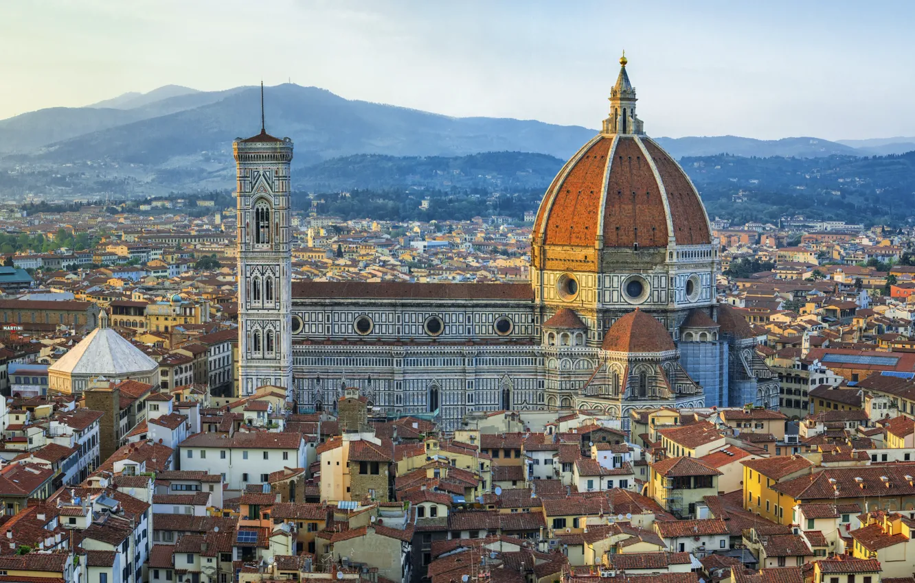 Photo wallpaper city, the city, Italy, Florence, Italy, panorama, Europe, view