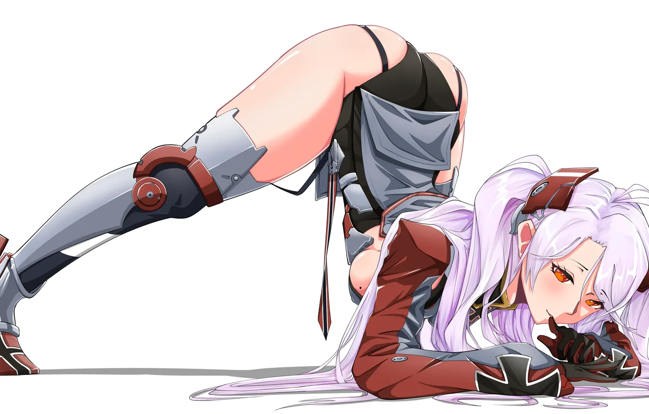 Photo wallpaper girl, sexy, ass, cleavage, thighhighs, pink hair, long hair, boobs