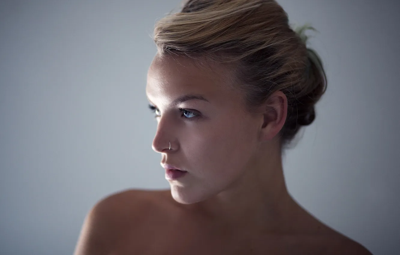 Photo wallpaper girl, background, portrait