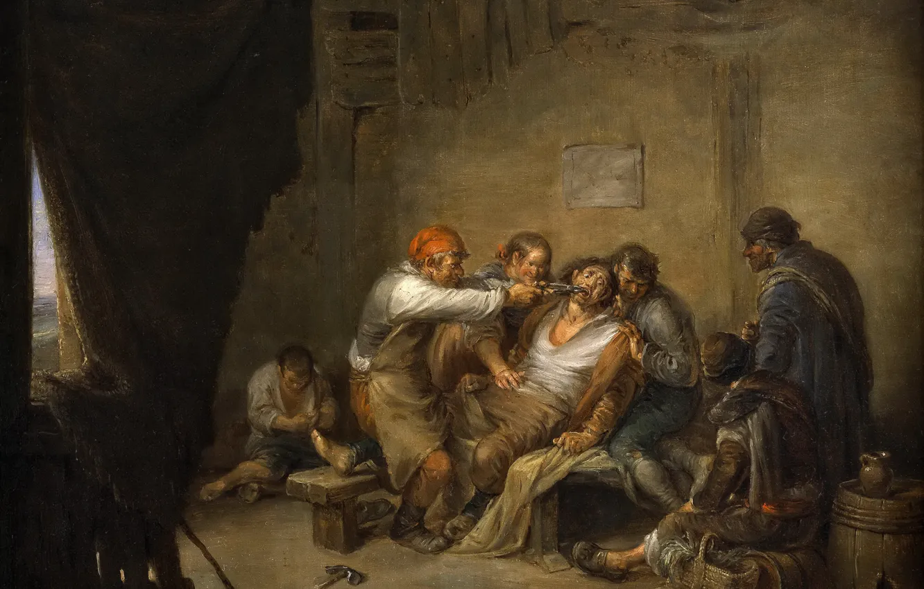 Photo wallpaper picture, genre, At The Dentist, Leonardo Of Alensa