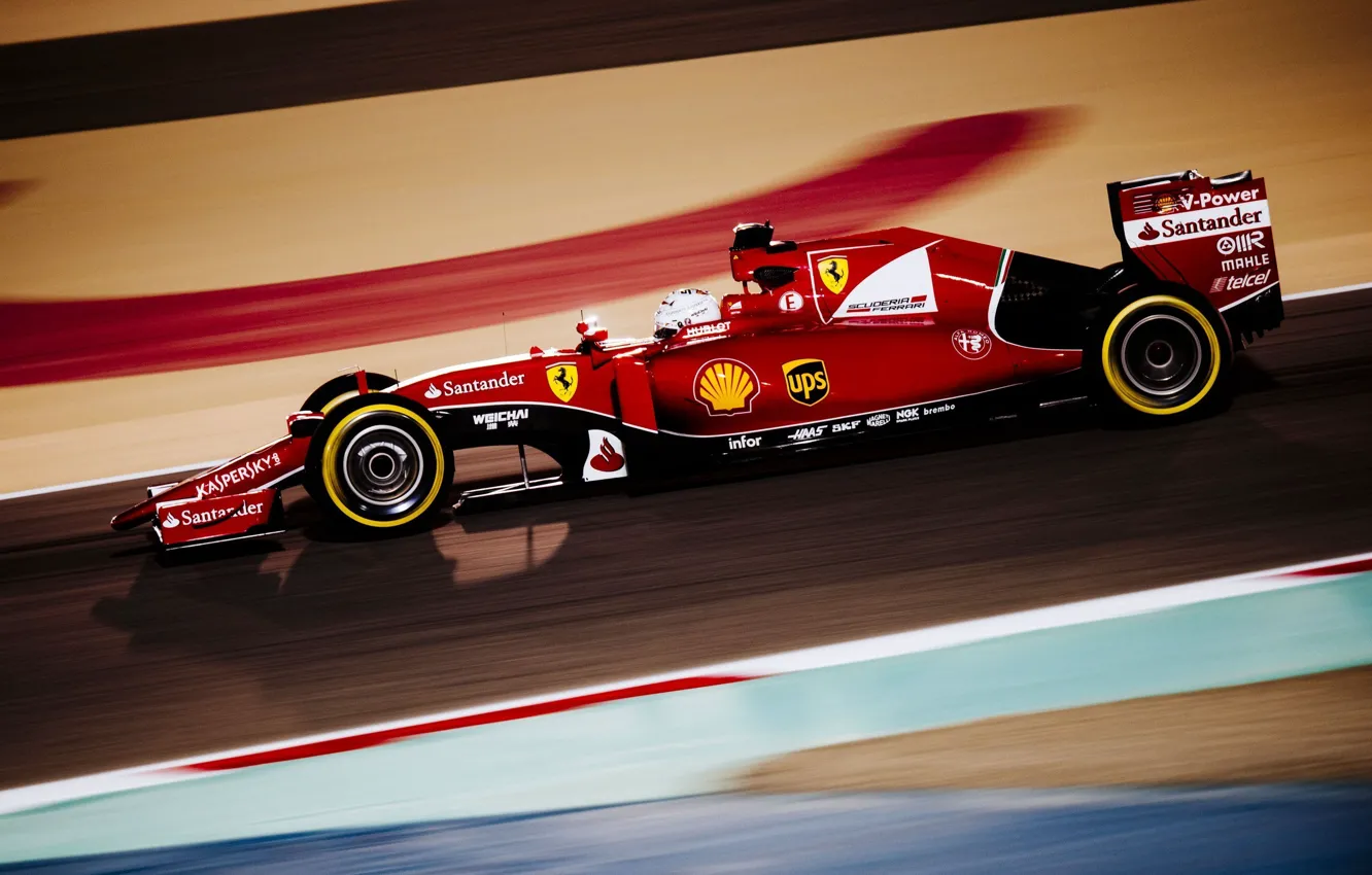 Photo wallpaper Profile, Ferrari, Formula 1, Vettel, SF15T