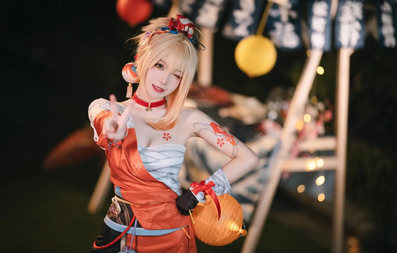 Photo wallpaper girl, style, cosplay, asian
