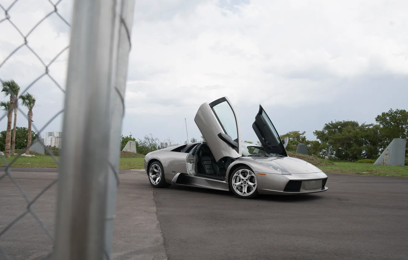 Photo wallpaper Lamborghini, supercar, Lamborghini Murcielago, Murcielago, Lambo doors