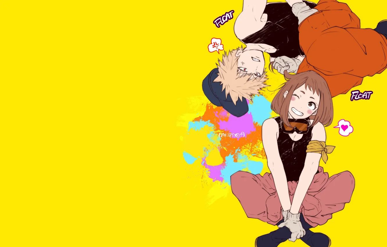 Photo wallpaper girl, guy, Boku no Hero Academy, My heroic academia, Bakuga Katsuki, Katsuki Bakuga