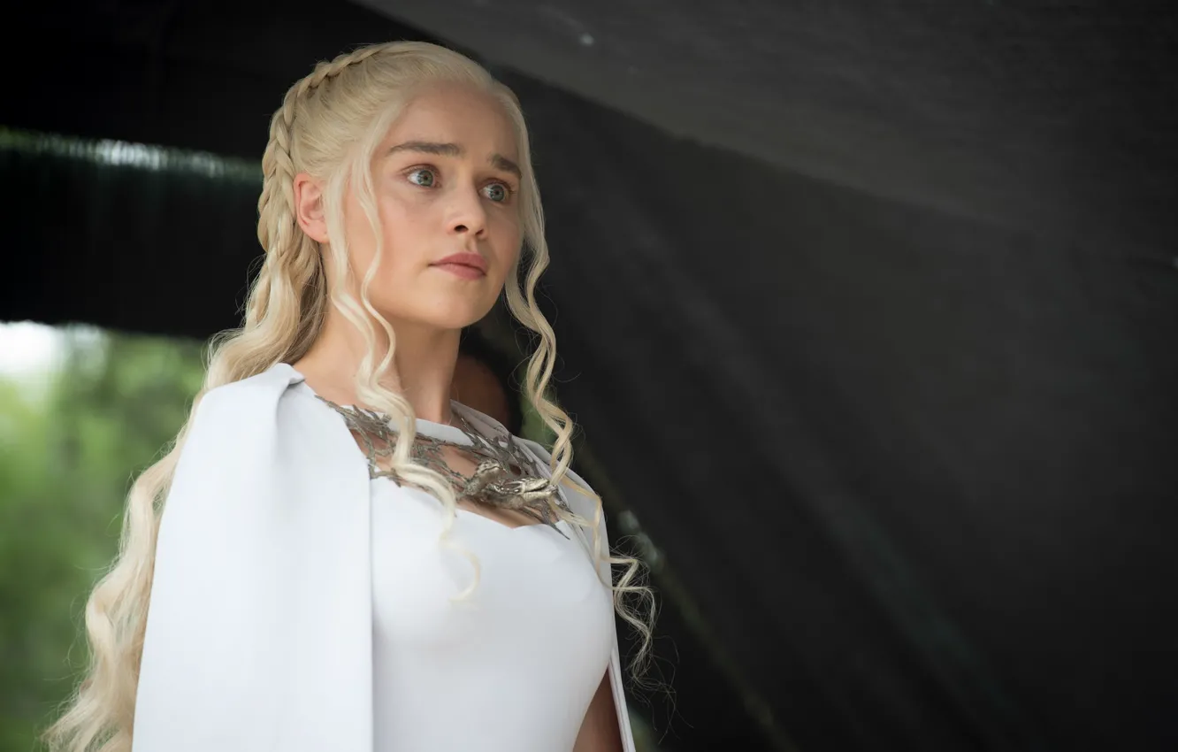 Photo wallpaper Game Of Thrones, Game of Thrones, Emilia Clarke, Daenerys Targaryen, the mother of dragons