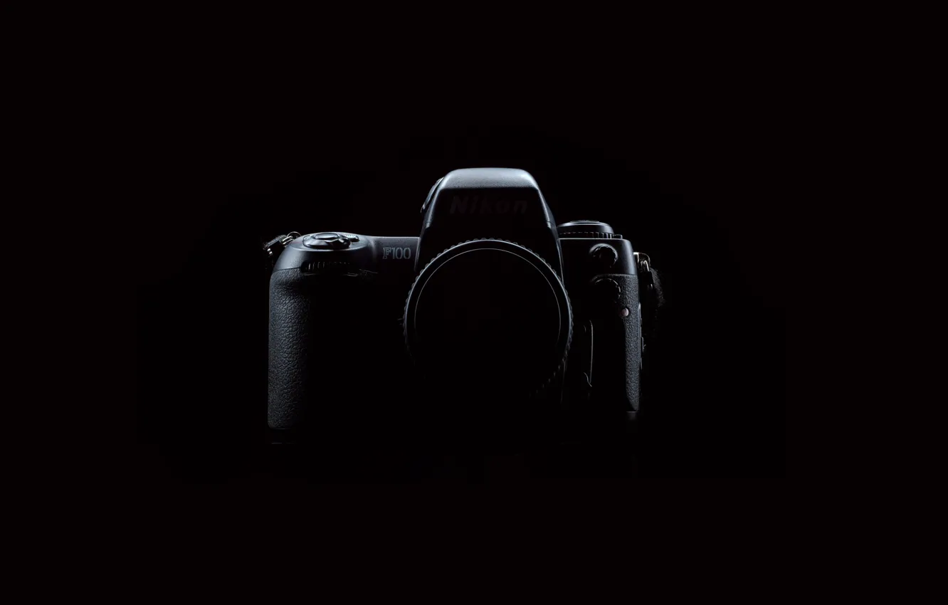 Photo wallpaper black, shadow, the camera, lens, shadows, camera, nikon, Nikon