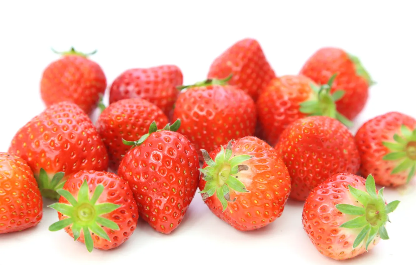 Photo wallpaper berries, background, strawberry