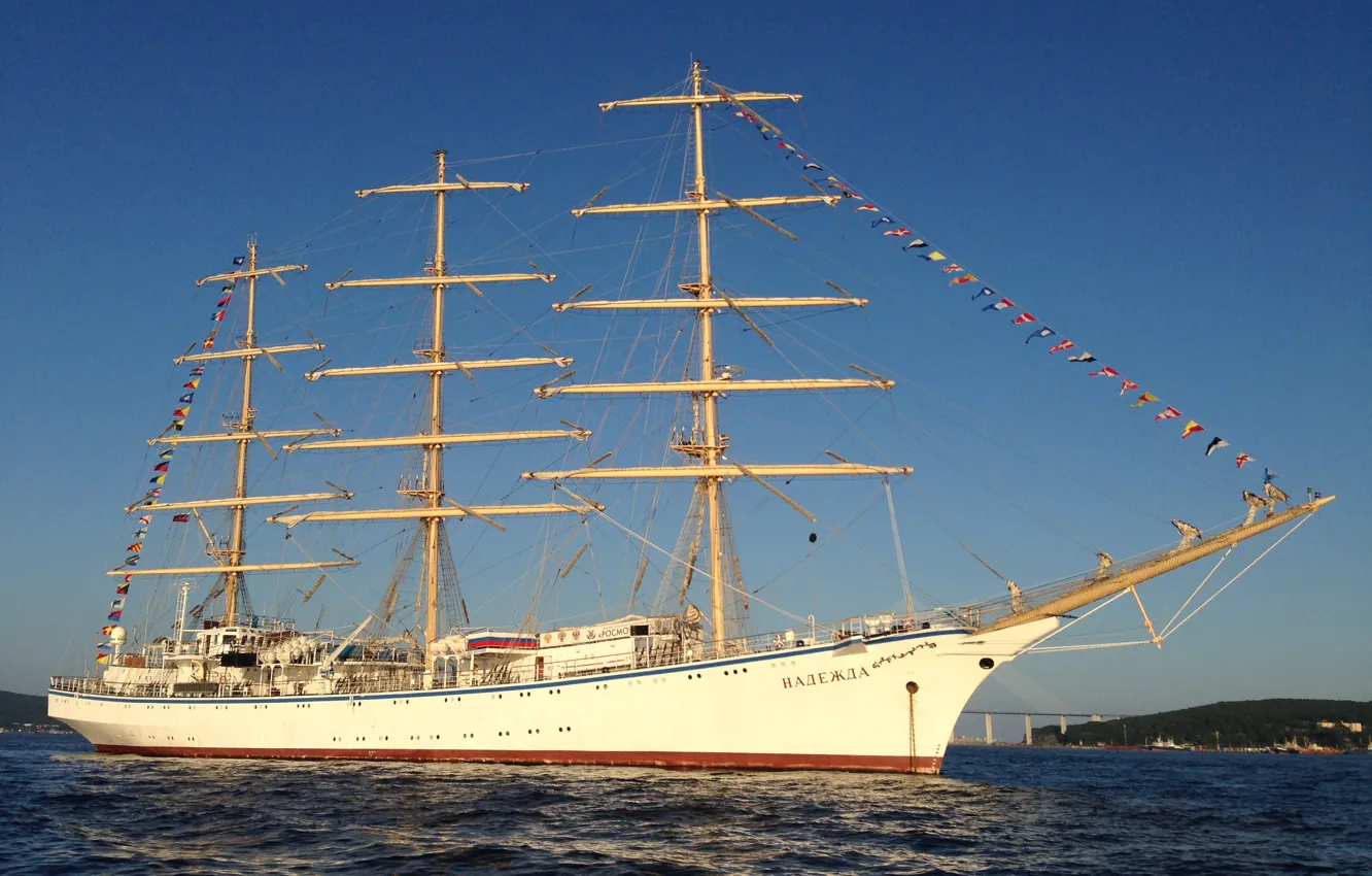 Photo wallpaper sea, the sky, sailboat