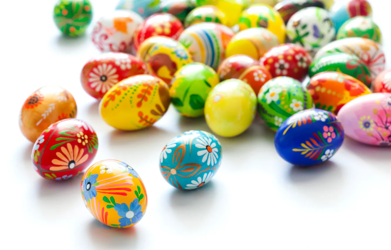 Photo wallpaper Easter, Eggs, Holiday, A lot, Easter