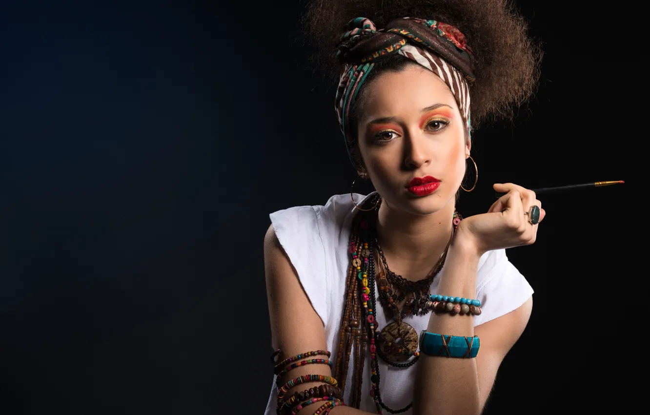 Photo wallpaper look, girl, portrait, Yoselin