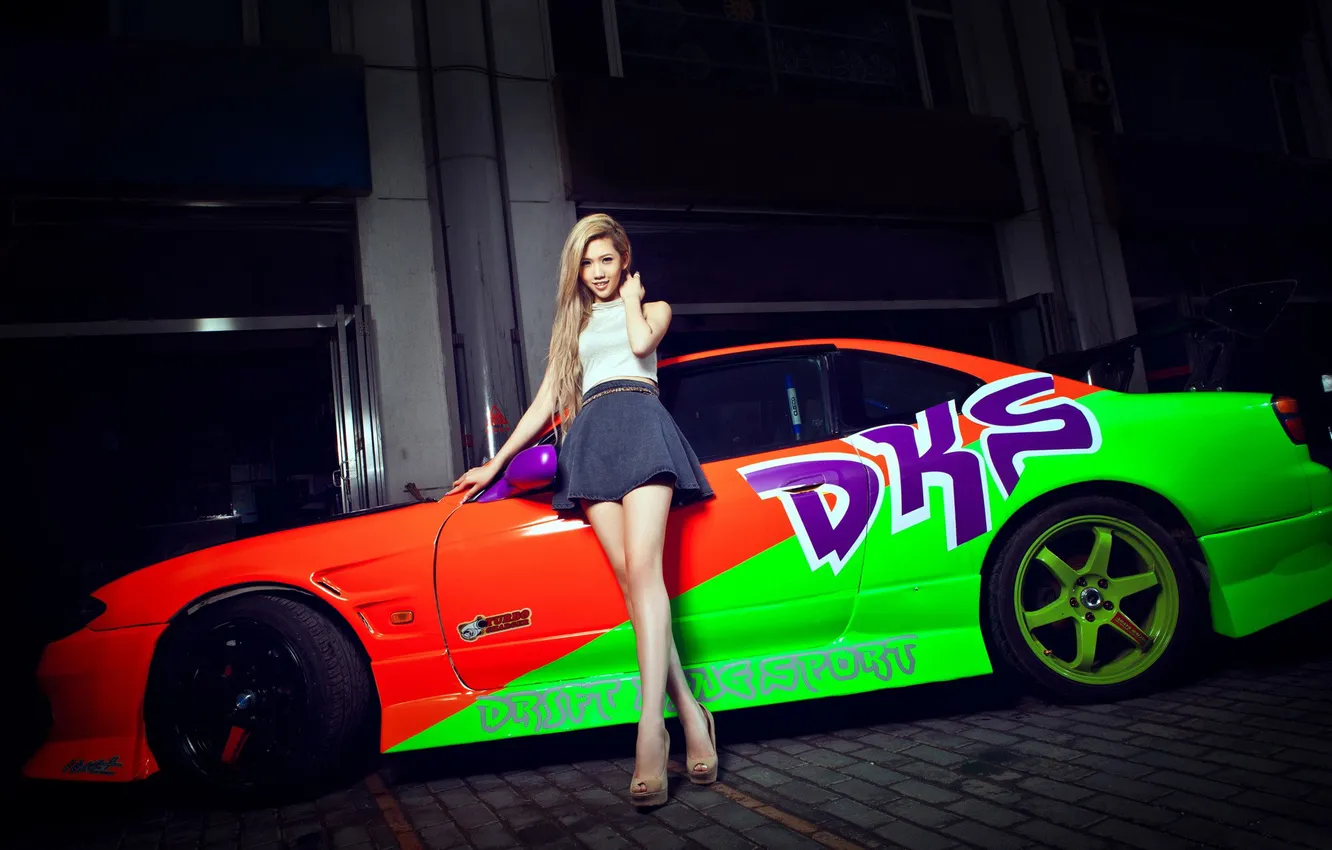 Photo wallpaper girl, S15, Silvia, Nissan, Asian
