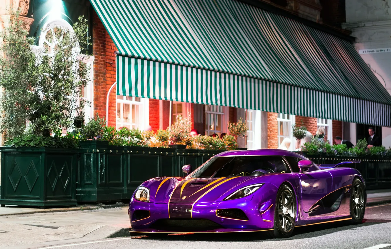 Photo wallpaper purple, Koenigsegg, car, Agera R