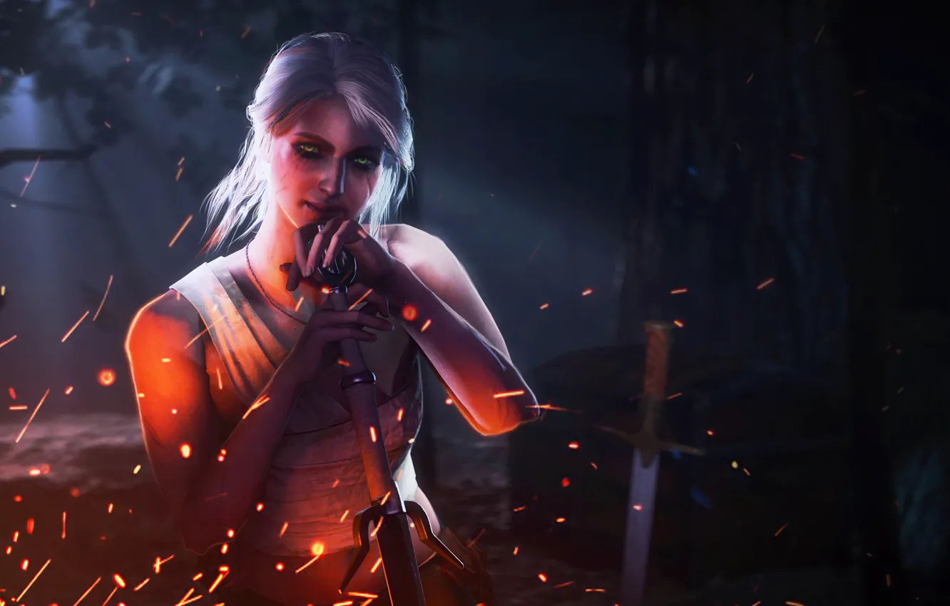 Photo wallpaper The Witcher, CRIS, Cirilla, the whitcher