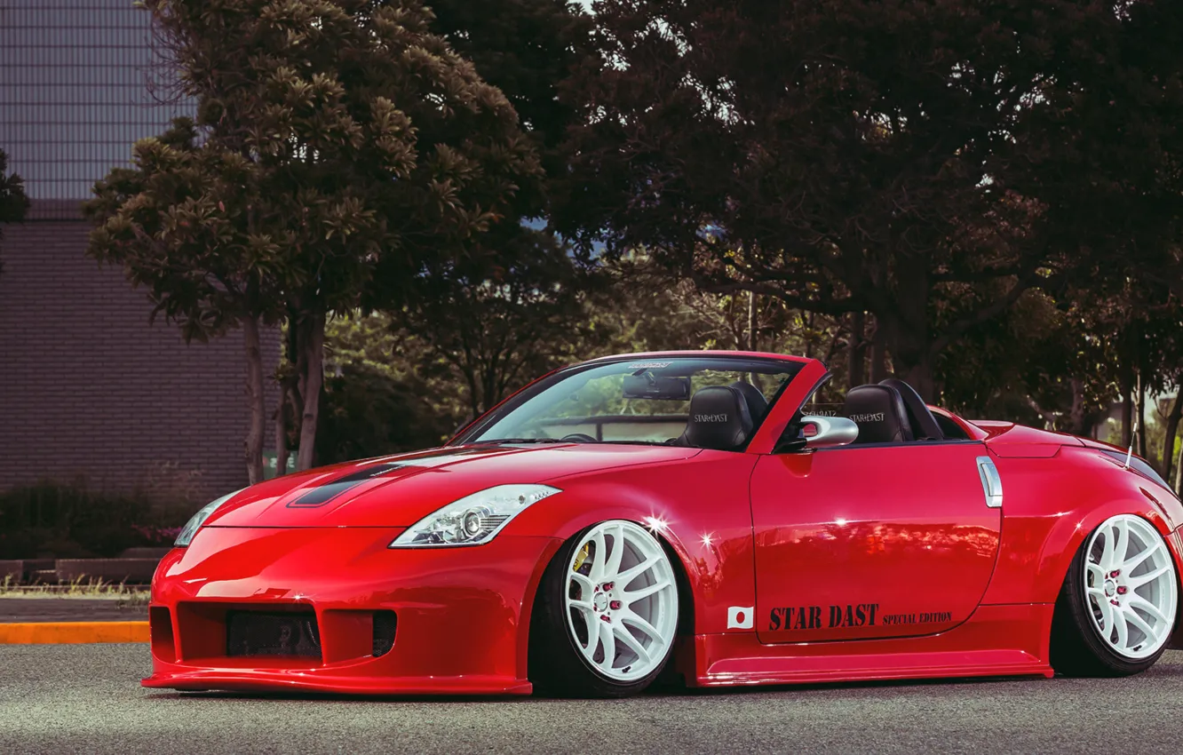 Photo wallpaper nissan, convertible, 350z, Nissan