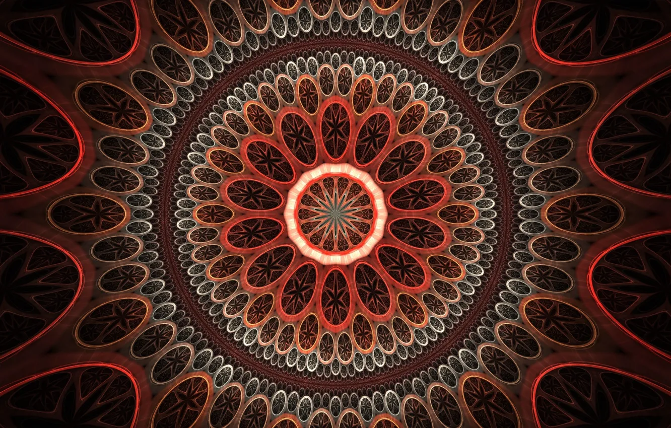 Photo wallpaper circles, pattern, wallpaper, pattern
