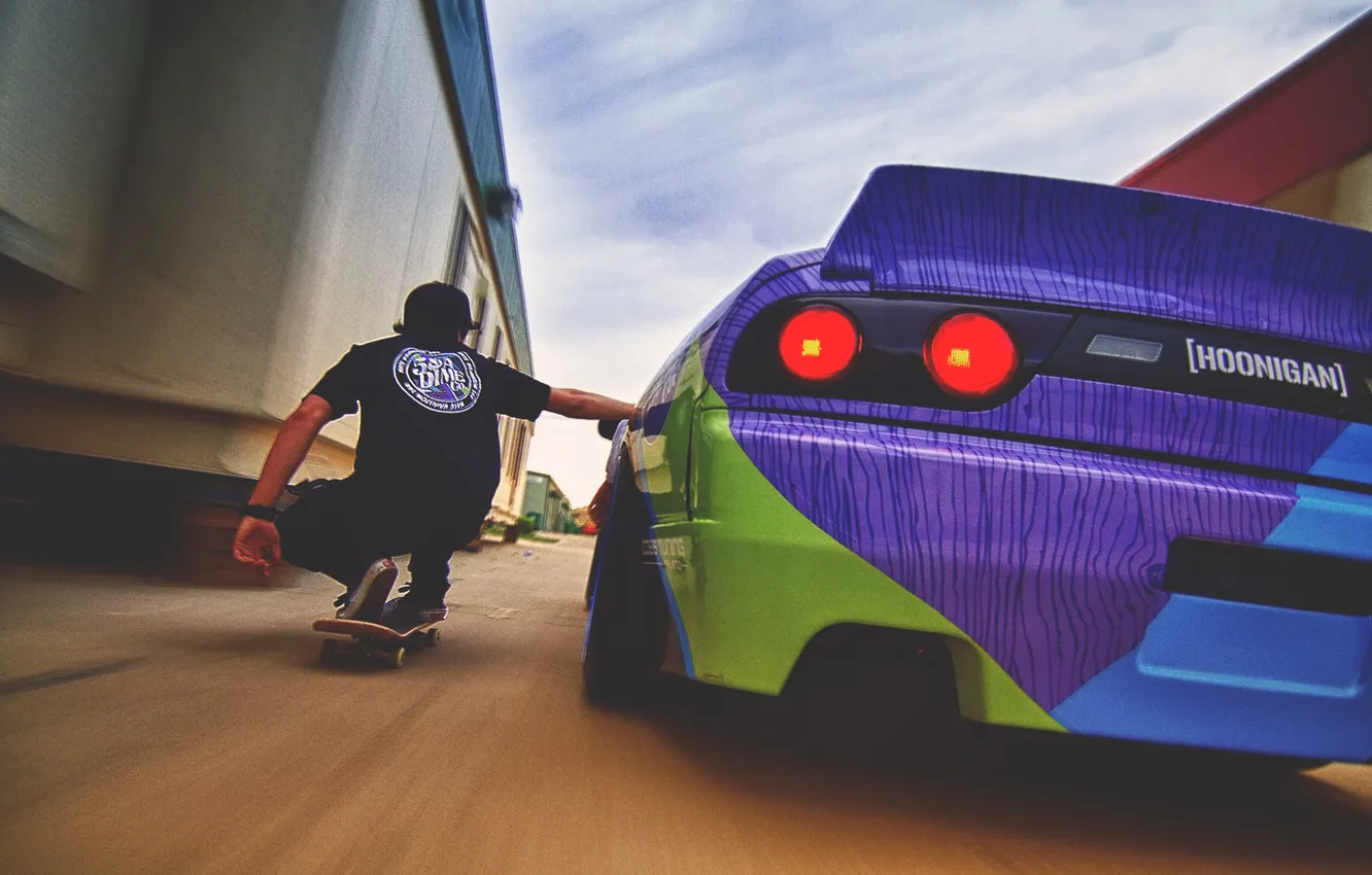 Photo wallpaper machine, Nissan, Nissan, hawk, 240sx, skateboard, hawk, Tony