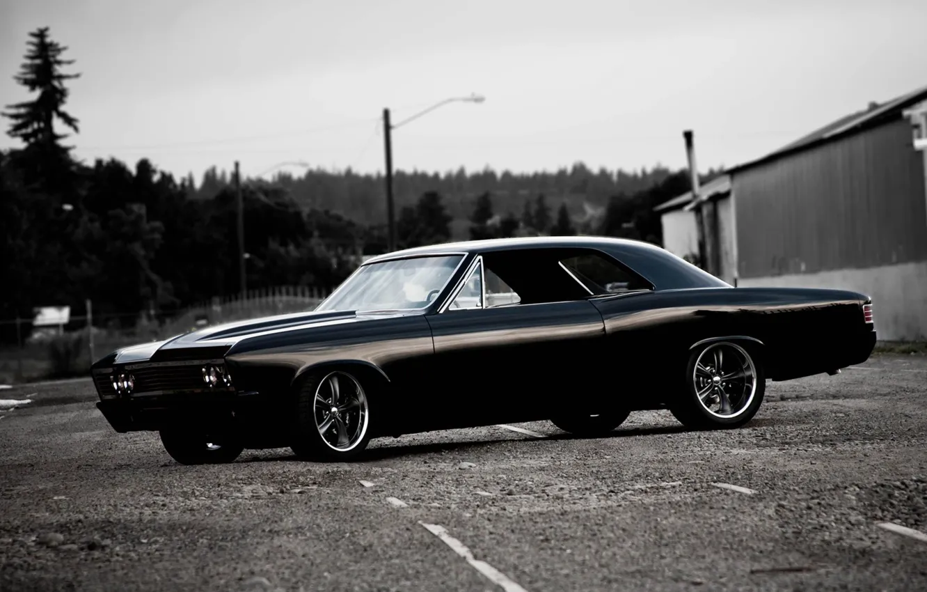 Photo wallpaper Cars, Black, Impala, Others
