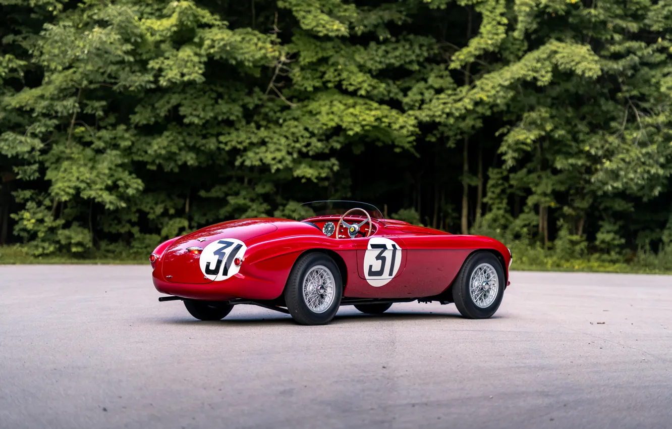 Photo wallpaper Ferrari, 212, 1951, rear view, Ferrari 212 Export Barchetta