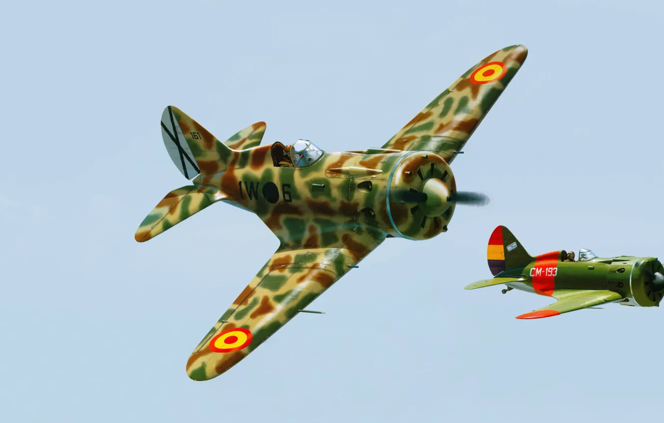 Photo wallpaper Spain, Ass, -16, one, rata, OKB Polikarpov