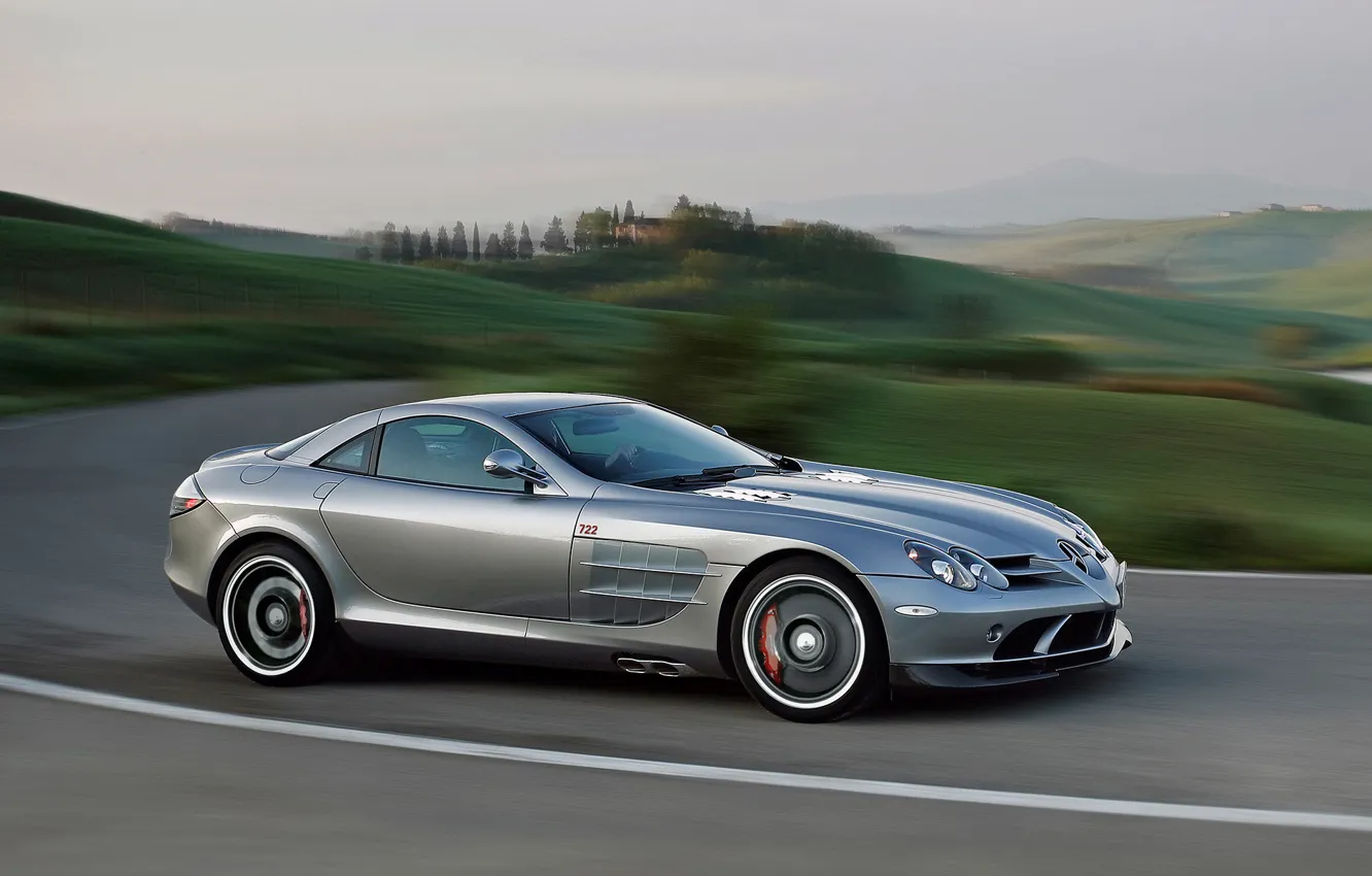 Photo wallpaper landscape, coupe, concept, Tuscany, Mercedes-Benz