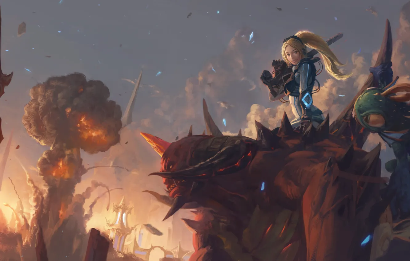 Photo wallpaper starcraft, Blizzard, diablo, hots, Heroes of the Storm, moba, nova terra