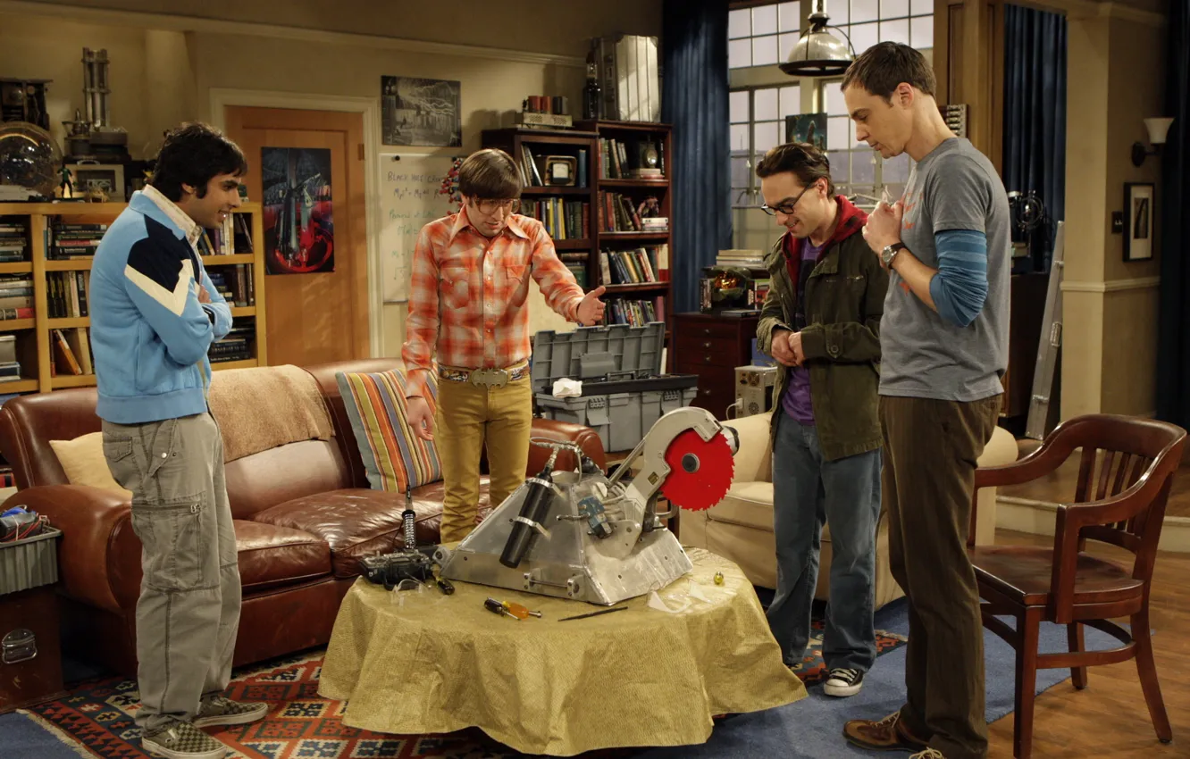 Photo wallpaper robot, the big Bang theory, The Big Bang Theory