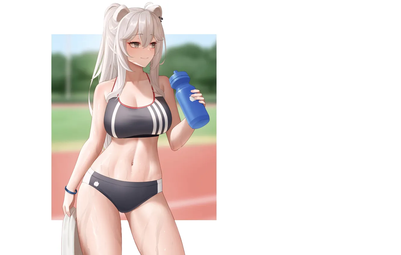 Photo wallpaper kawaii, girl, hot, sexy, boobs, anime, lion, pretty