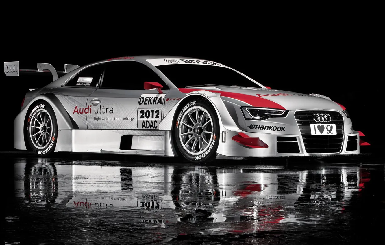 Photo wallpaper reflection, Audi, Audi, sport, the car, DTM, Sportcar