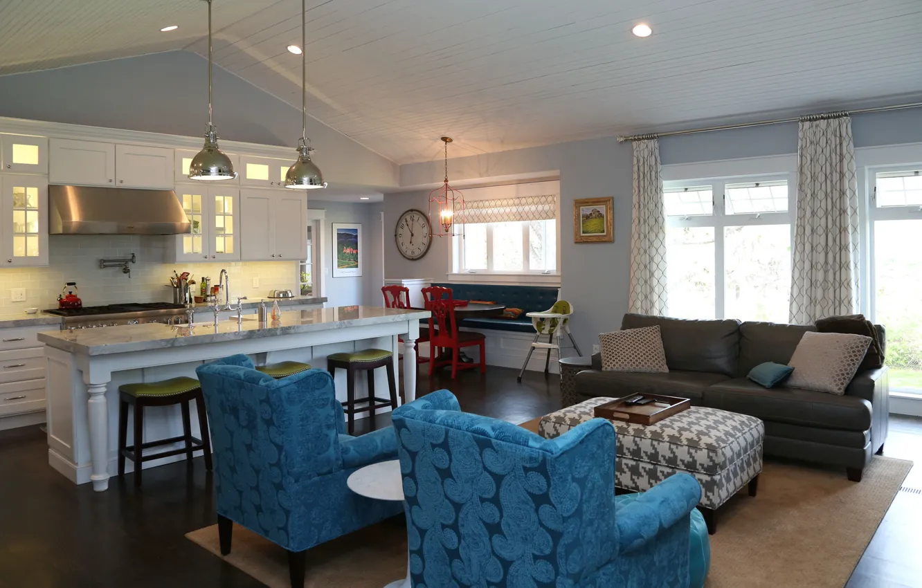 Photo wallpaper interior, kitchen, living room, dining room, Denver, Colorado