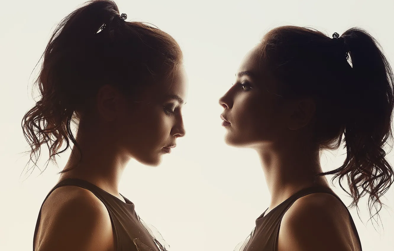 Photo wallpaper makeup, profile, sponge, curls, photographer Tabula Rasa, Tabula Rasa Ph, Eugeny Sibiraev, Eugene Sibirev