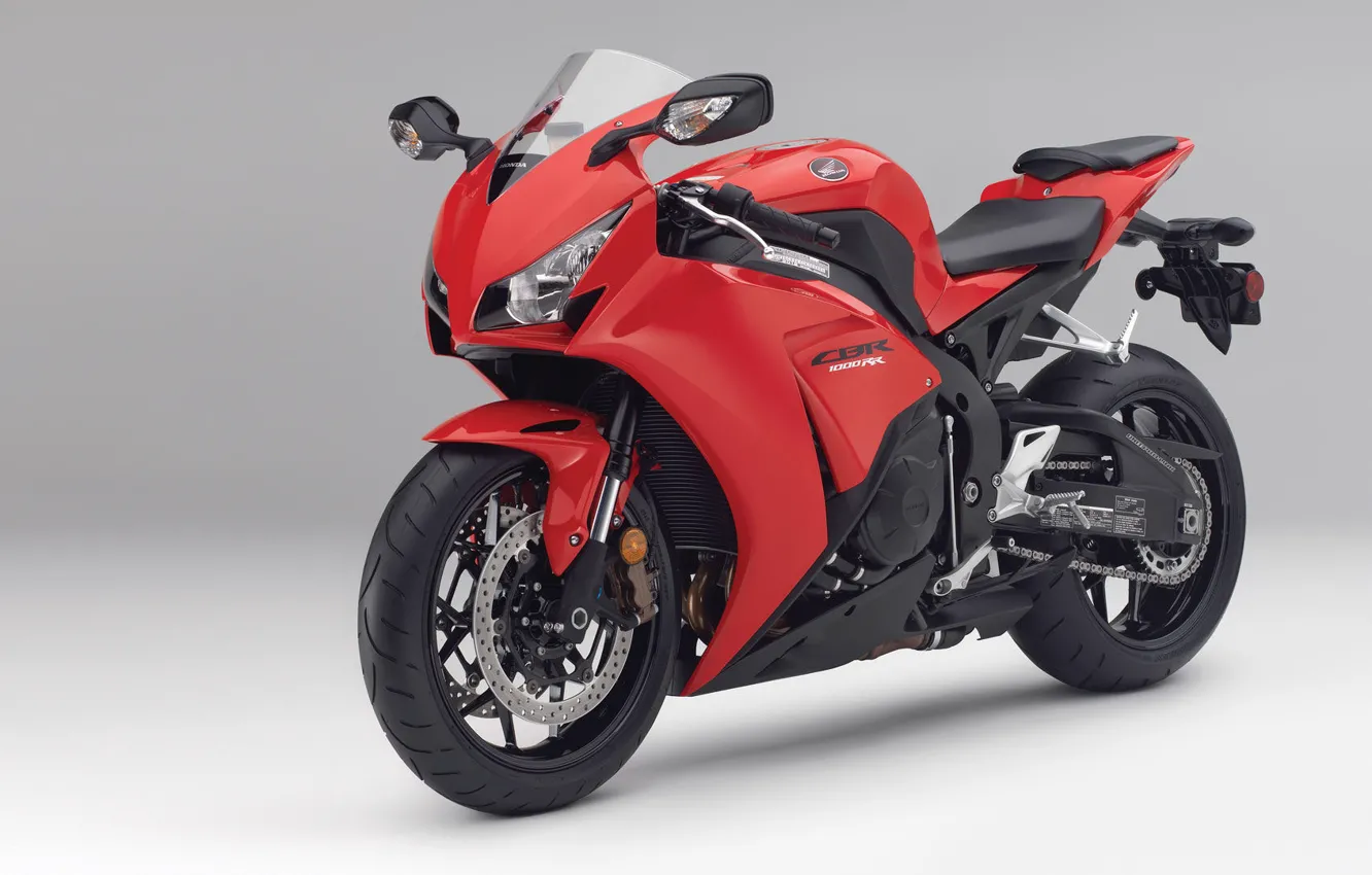 Photo wallpaper red, motorcycle, Honda, 2012, Honda, cbr1000