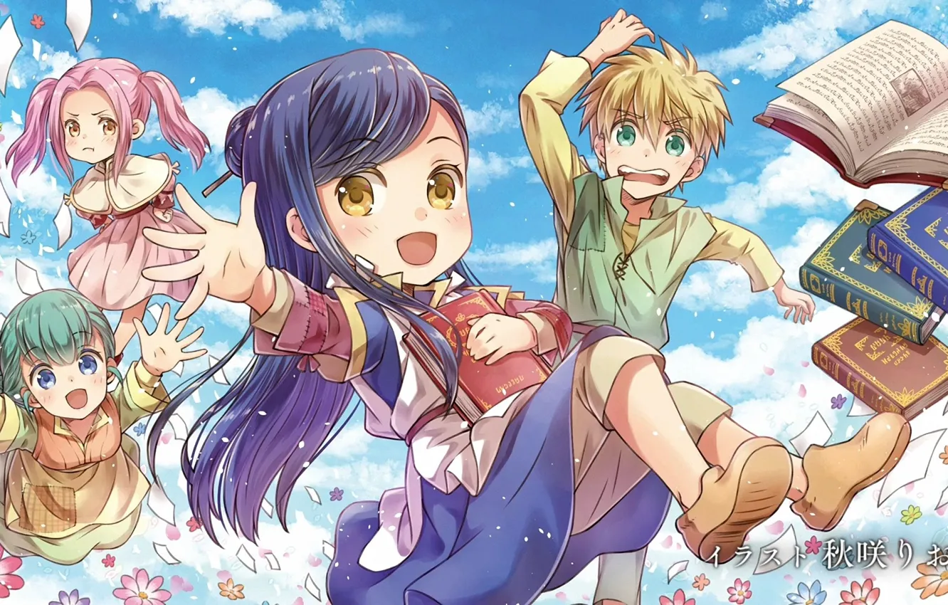 Photo wallpaper children, Frida, Ascendance of a Bookworm, Power bookworm, Lutz, Myne, Must