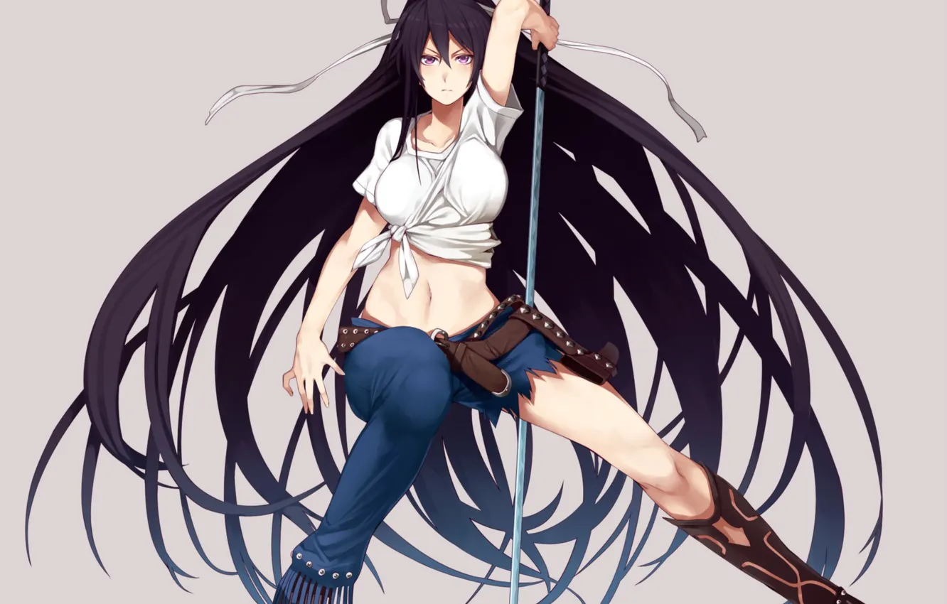 Photo wallpaper chest, look, girl, weapons, anger, to aru kagaku no railgun, art, magical index